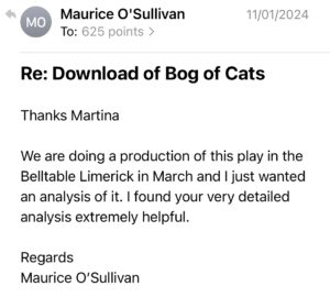 625 points review from belltable limerick